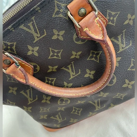 Authentic Vintage Louis Vuitton Alma Purse Brown Monogram Shoulder Bay Vintage - Picture 11 of 15